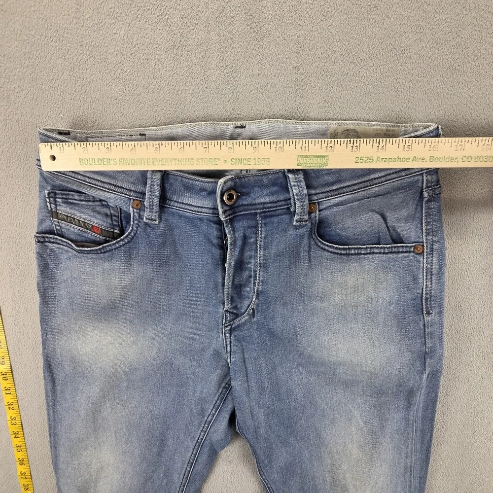 Diesel Jeans Mens 32x32 Blue Larkee Beex Regular Tapered Button Fly 084RB‎